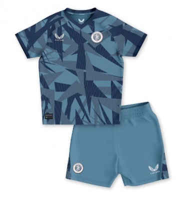 Aston Villa Tredje trøje Børn 2023-24 Kort ærmer (+ korte bukser)